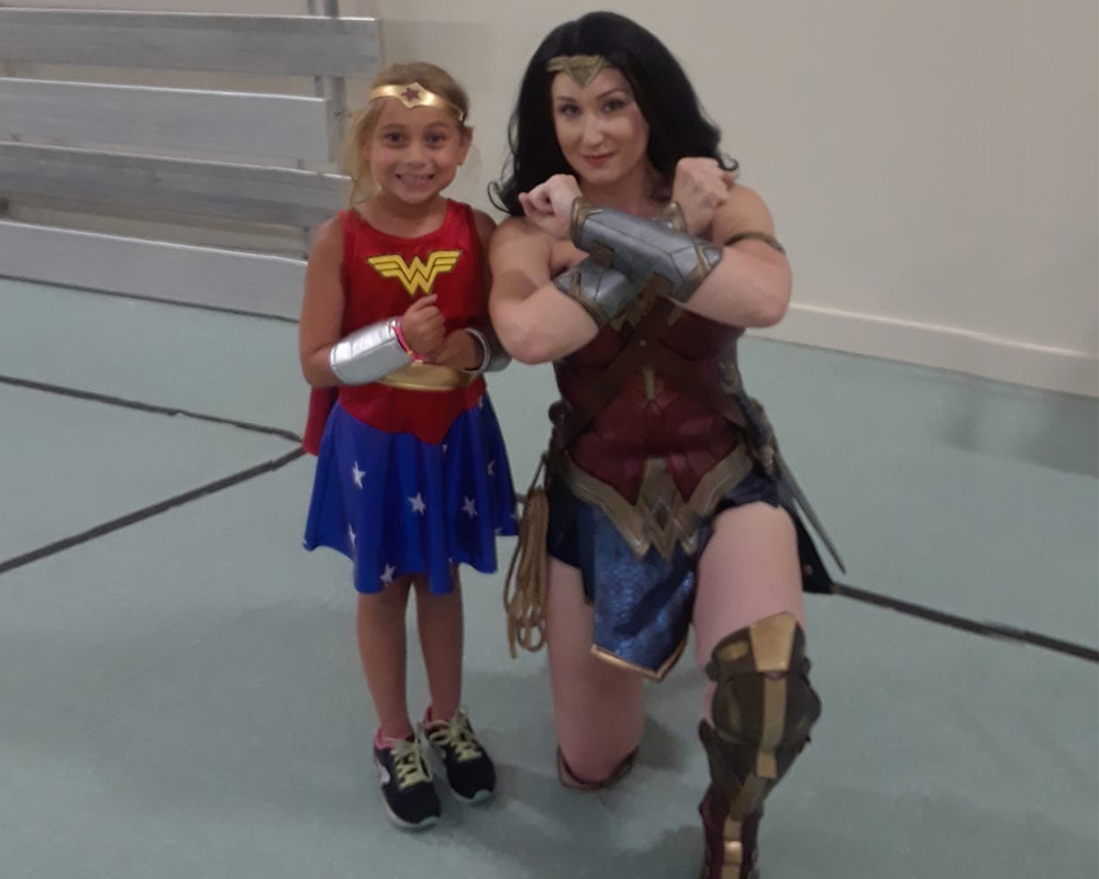 A special visit from Wonder Woman